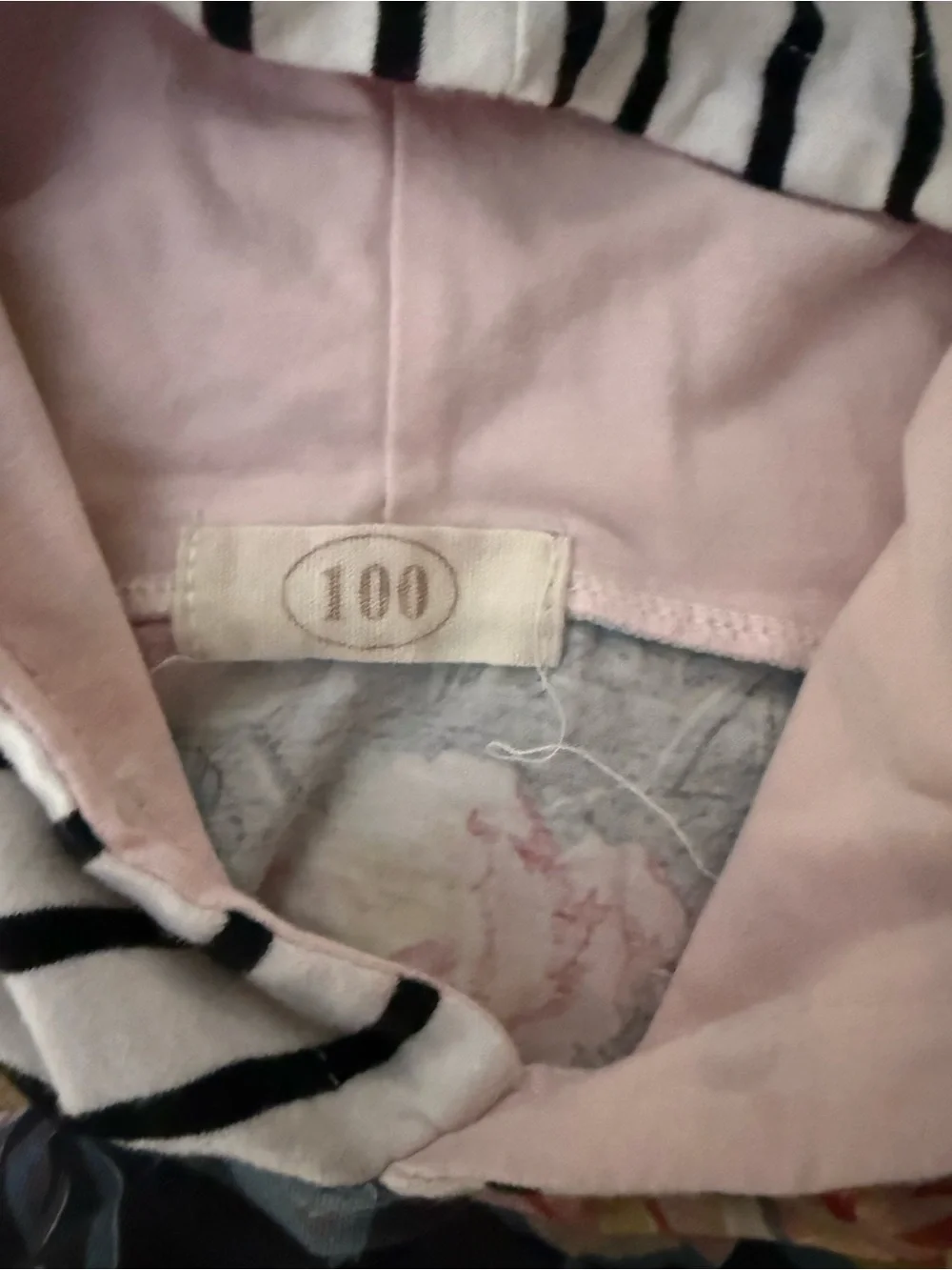 Source Unknown Black Floral & Pink Kids Matching Hoodie Set